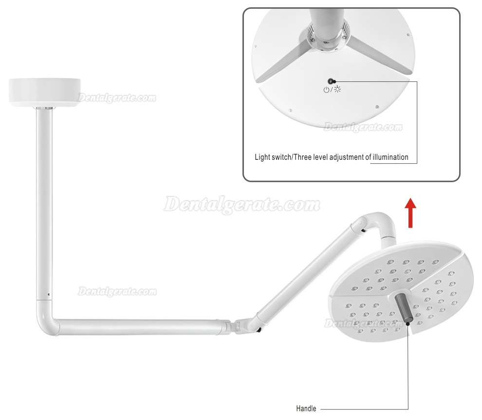 KWS KD-2036D-4 80W LED-OP-Leuchte / Deckenmontierte schattenfreie Dentallampe